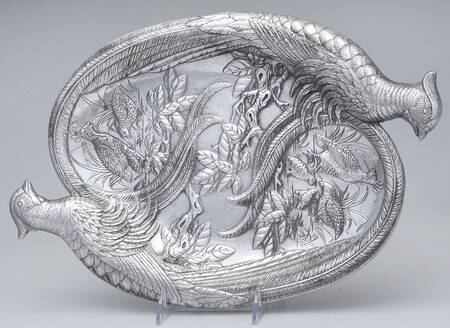 Birds of the Field (Aluminum, Hollowware) by Arthur Court